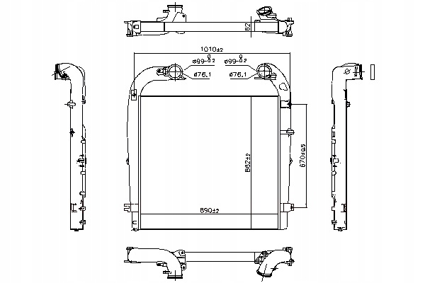 фото №1, Nissens интеркулер радиатор воздуха впускной scania p g r t