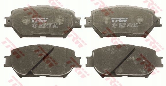 фото №3, Тормозные колодки тормозные перед gdb3314 trw toyota camry v
