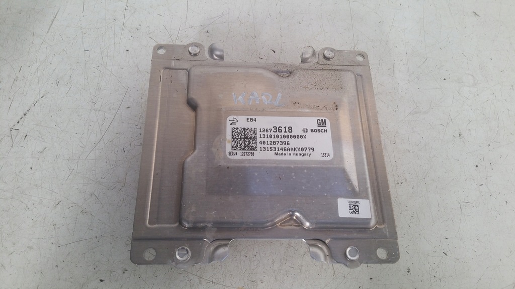 фото №1, Бортовой компьютер двигателя 18673618 opel karl