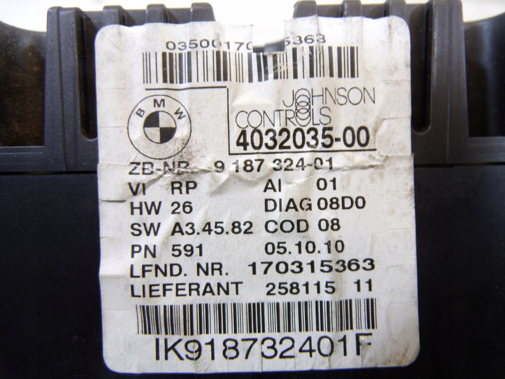 фото №7, Лічильник прилади bmw e90 918732401