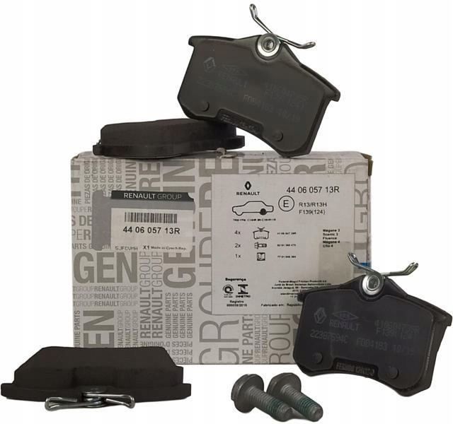 фото №1, Оригинальный номер renault тормозные колодки тормозные задняя clio iv fluence