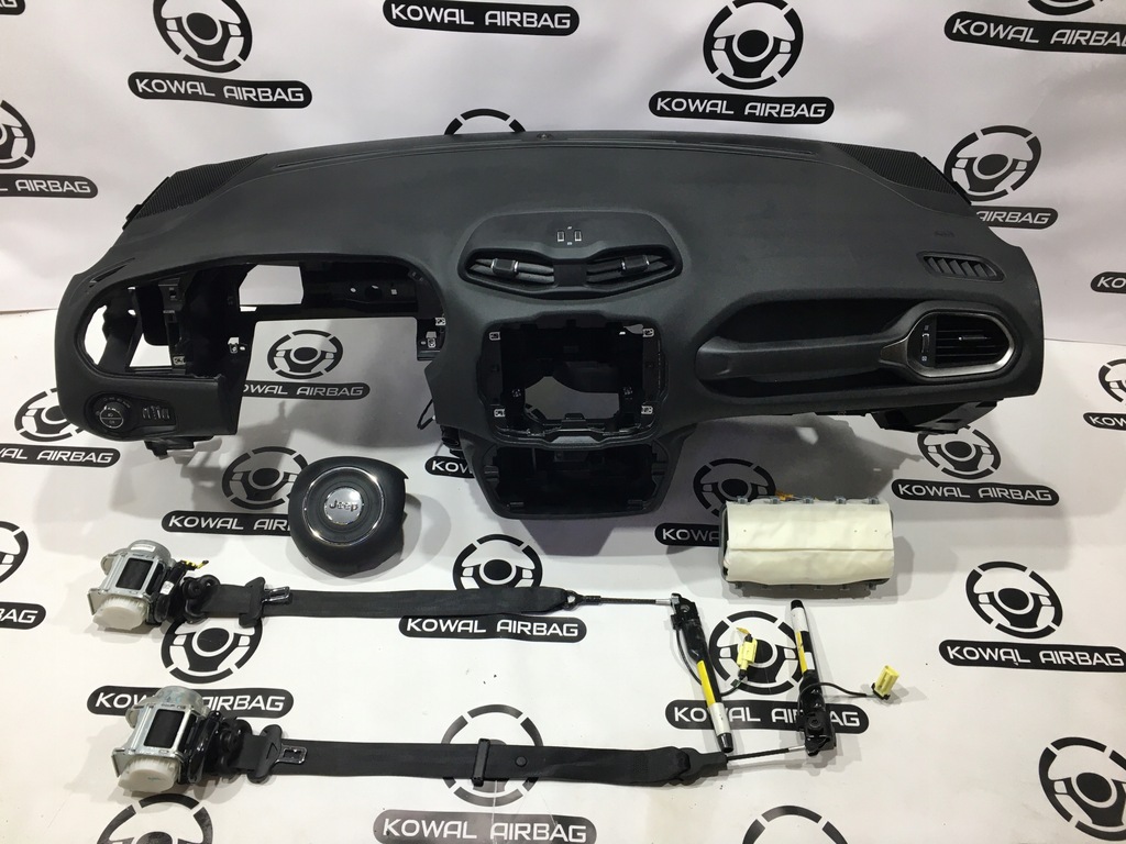 фото №1, Jeep renegade приборная панель консоль подушка безопасности подушки безопасности ремни оригинал демонтаж