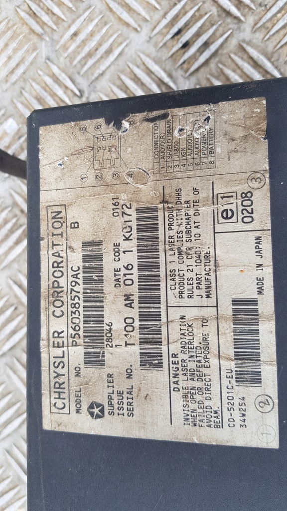 фото №8, Jeep cherokee wj чейнджер pyłyt cd p56038579ac