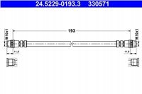 Купити Ate шланг гальмівний elast задній renault clio 3 05-