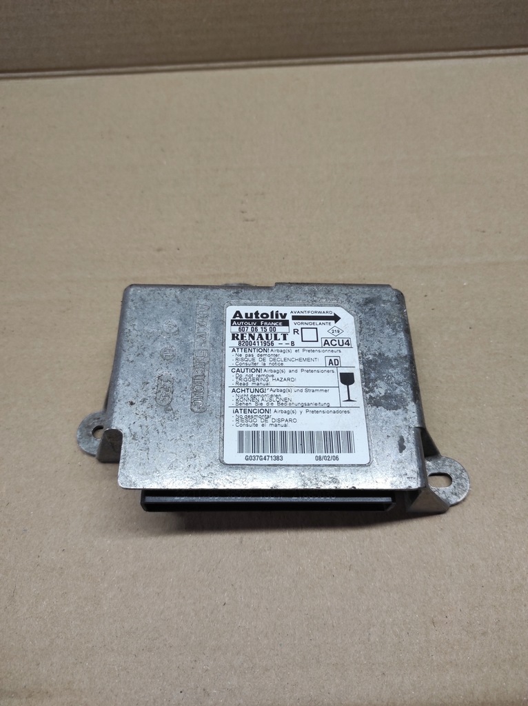 фото №1, Модуль датчик air bag renault scenic ii 8200411956