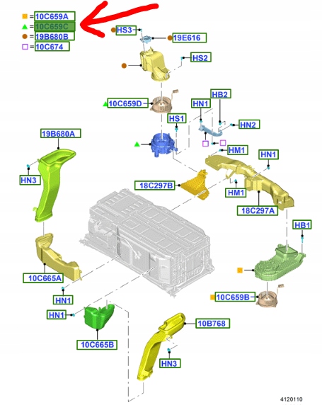 фото №1, Вентилятор акумулятора ford c-max mk2 hybrid