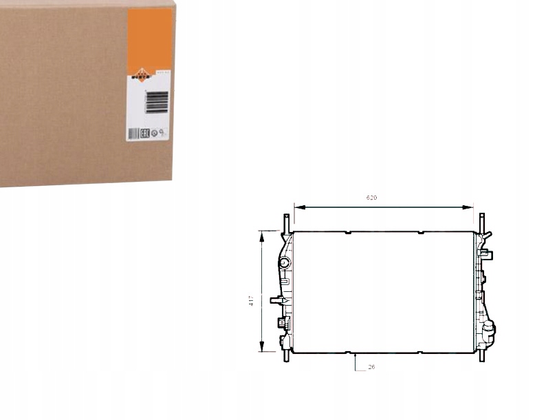 Купити Радіатор ford mondeo 00-07 nrf