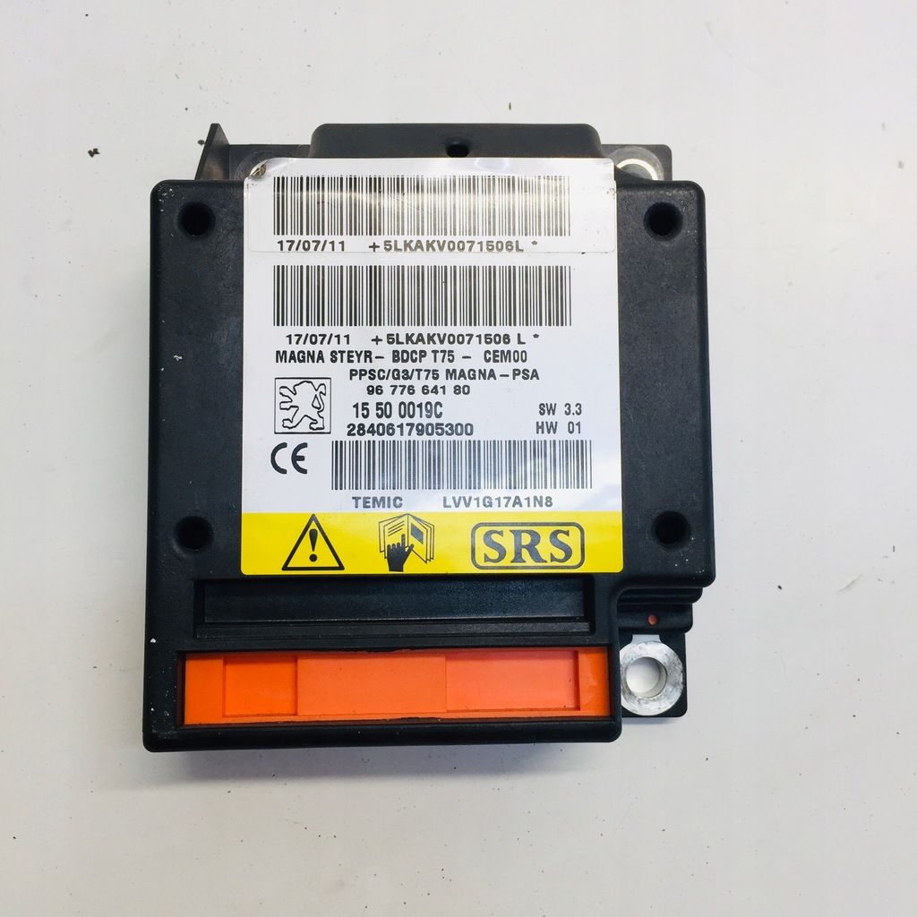 фото №1, Датчик air bag 9677664180 peugeot rcz