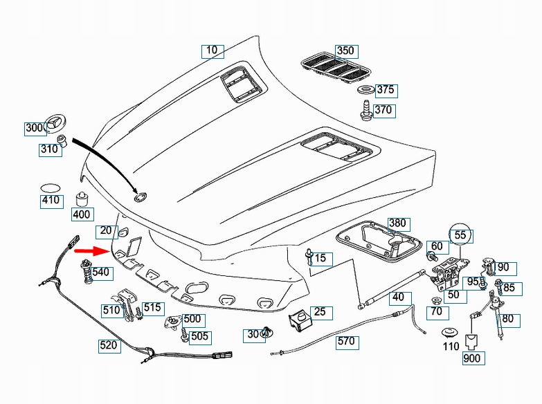 фото №8, Mercedes-benz gle w166 панель ізоляційний капот a1666820126 оригінальний