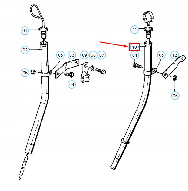 фото №9, Трубка напрямна щуп оливи двигуна bmw 5 e28 11431287549 1287549