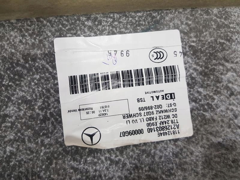 фото №7, Коврик обшивка пол mercedes cls w218 a2126803140 a2126803440