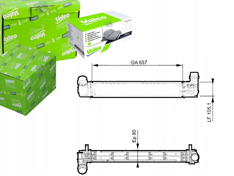 Купить Интеркулер renault megane 3 1,6dci valeo