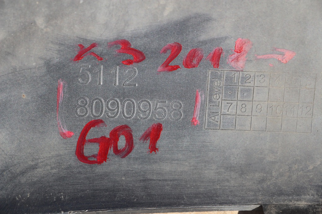 фото №8, Bmw x3 g01 m-pakiet спойлер диффузор бампера задняя задний