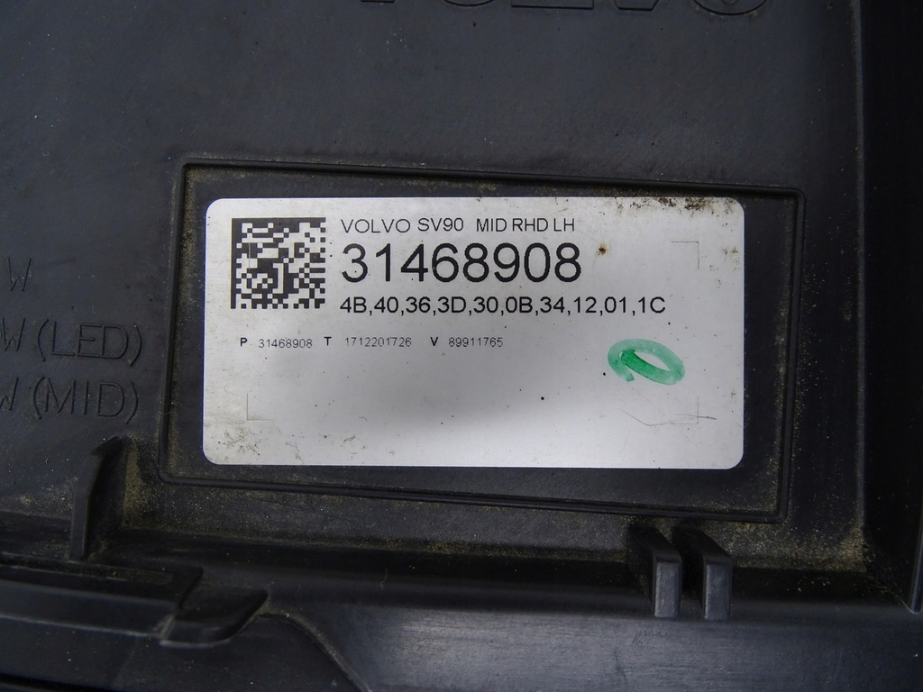 фото №15, Лампа лівий перед ліва передня volvo v90 s90 ii 31468908