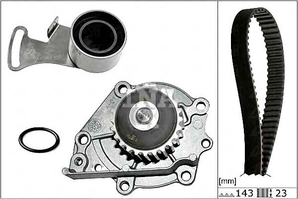 фото №2, Комплект - набір ремінь розподільного валу ina kp15238xs 5610