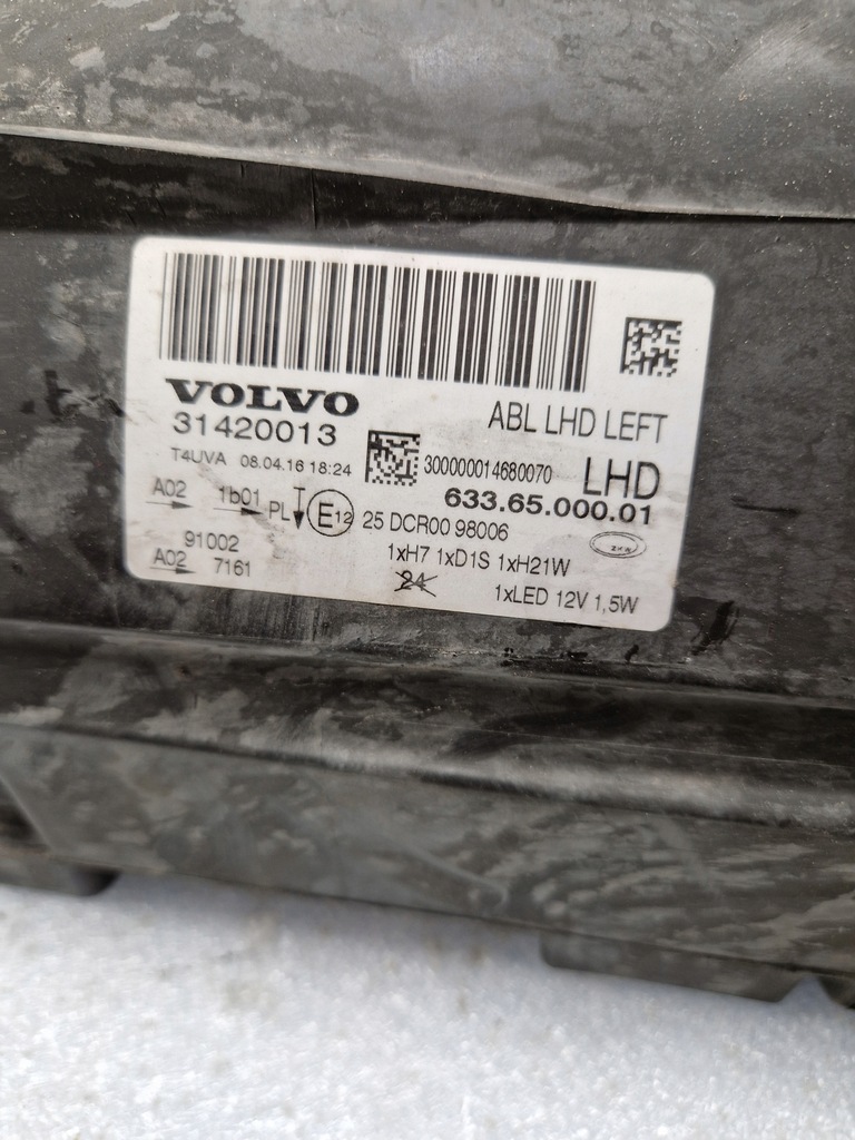фото №8, Лампи права ліва volvo s80 ii v70 bixenon поворотний 31420013 31420014 demonta