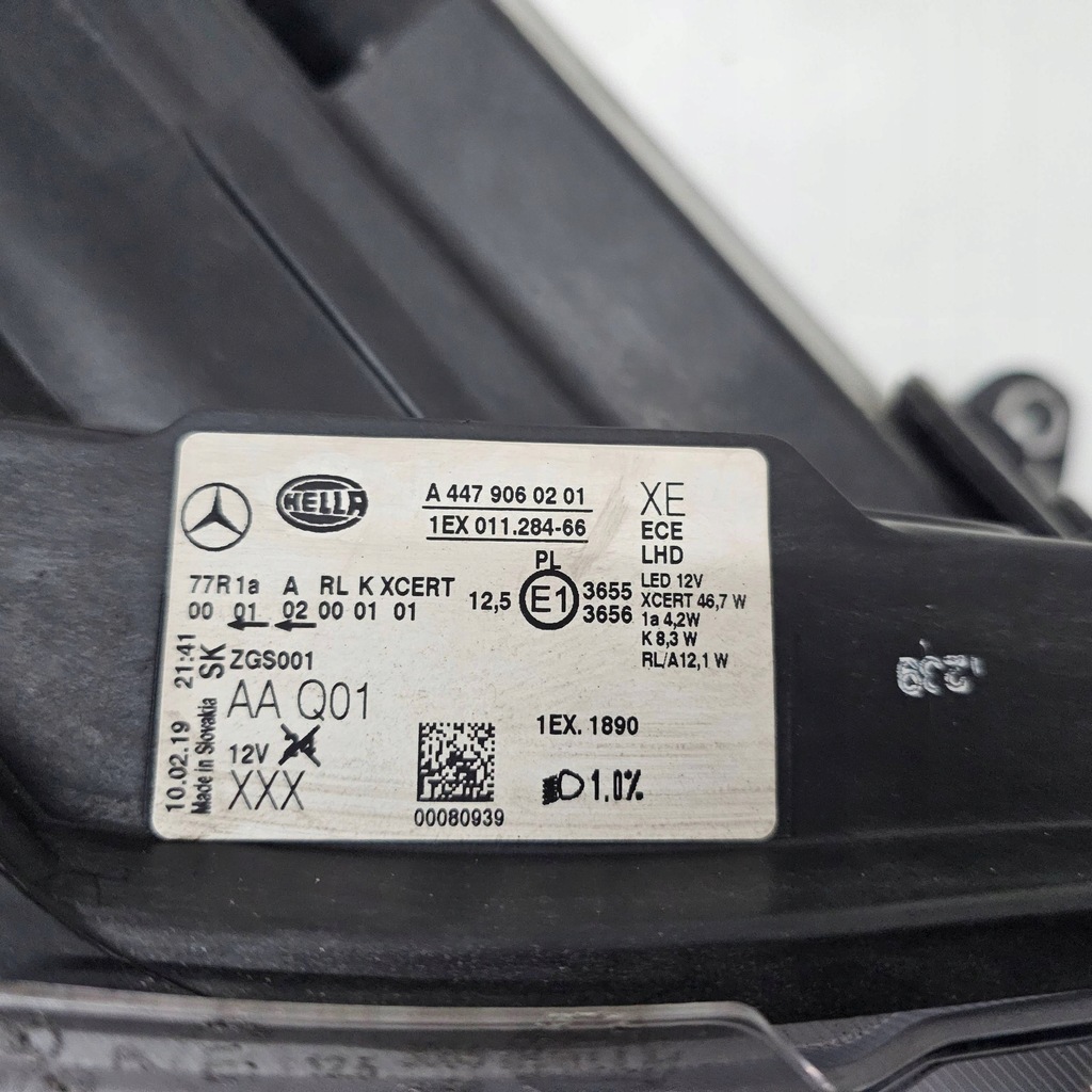 фото №16, Лампа права перед mercedes v-klasa w447 full led ils a4479060201 комплектна