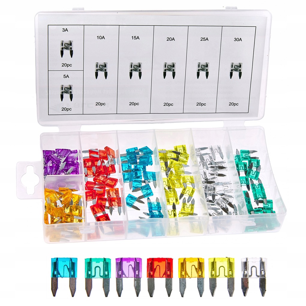 фото №10, Набор предохранителей автомобильных 140 mini 5-30a