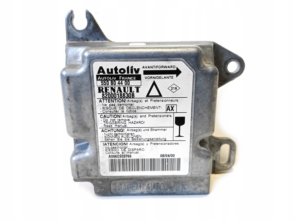 фото №1, Модуль датчик подушка безпеки renault laguna i 8200018830b