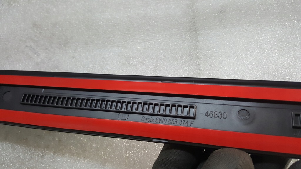 фото №9, Nowa оригинальная молдинг накладка порог правый перед audi a4 b9 8w0853374f