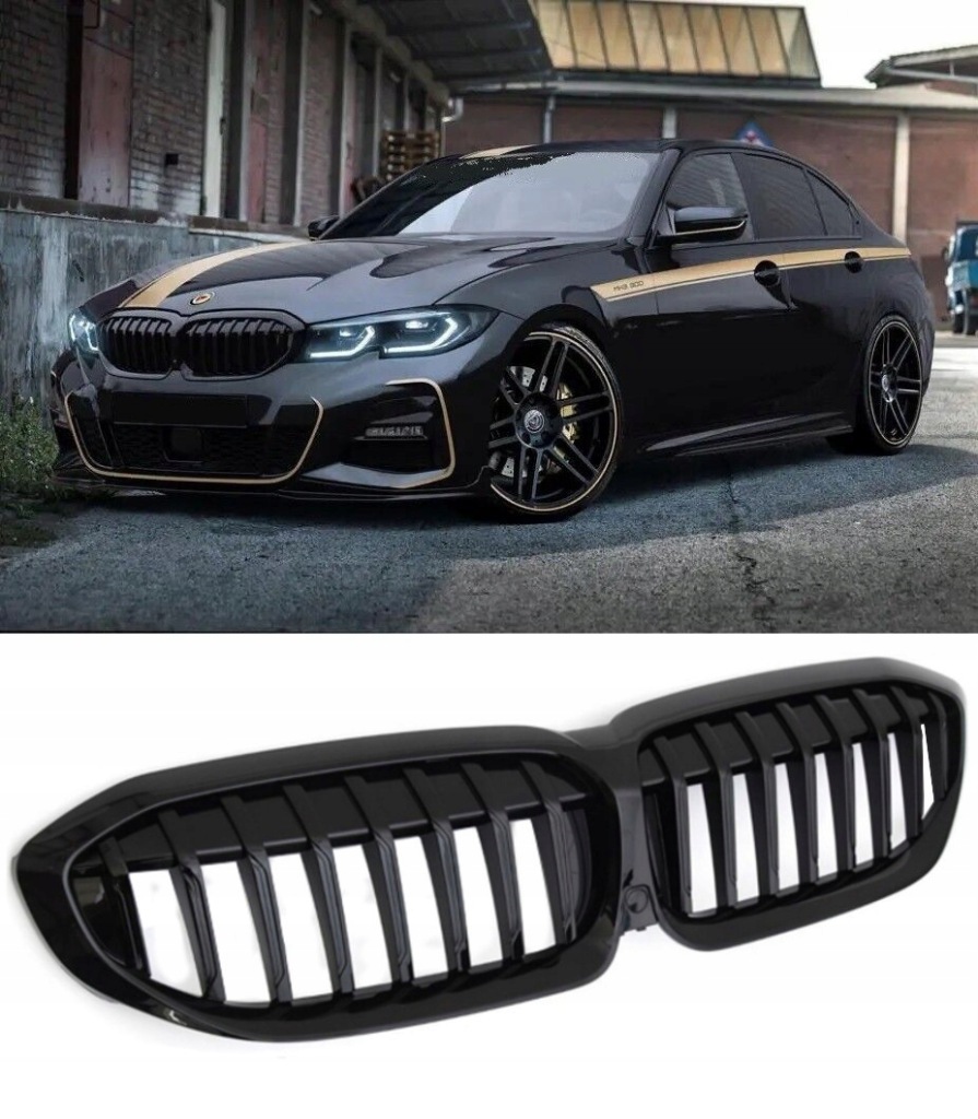 фото №2, Решётка радиатора решётка радиатора bmw 3 g20 g21 czarna m3 performance двойной глянцевый black