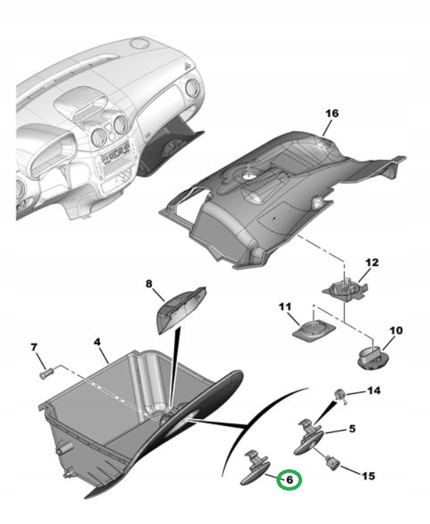 фото №11, Оригинальная ручка бардачка citroen c2 i c3 i оригинальный номер 8218a3