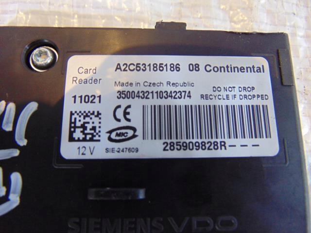 фото №4, Зчитувач карти карта renault scenic iii 1.5 dci