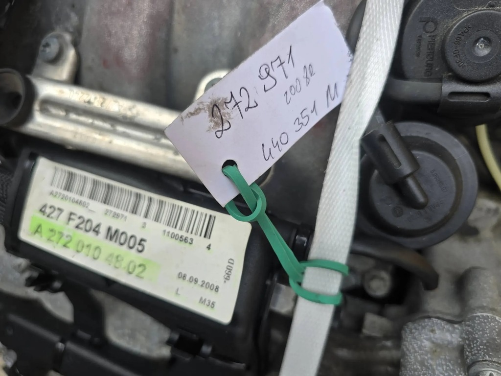 фото №6, Двигатель mercedes glk 350 c klasa 350 3.5 v6 272 971 nr 440351m