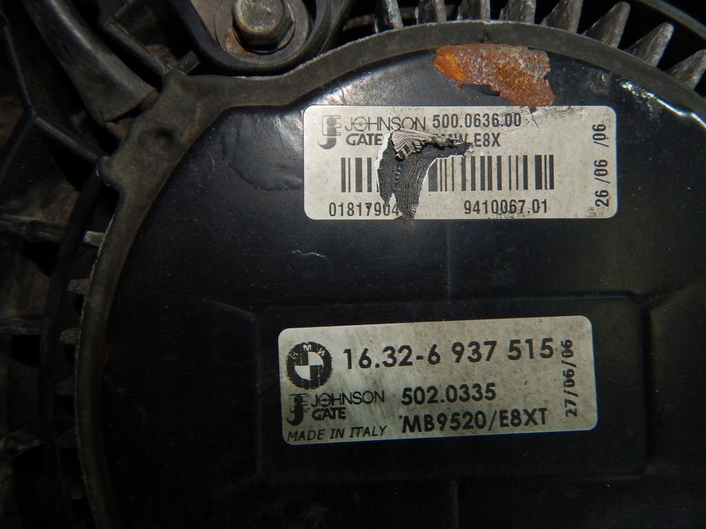 фото №8, Bmw e90 комплект радиатор вентилятор 2.0d автоматическая коробка передач