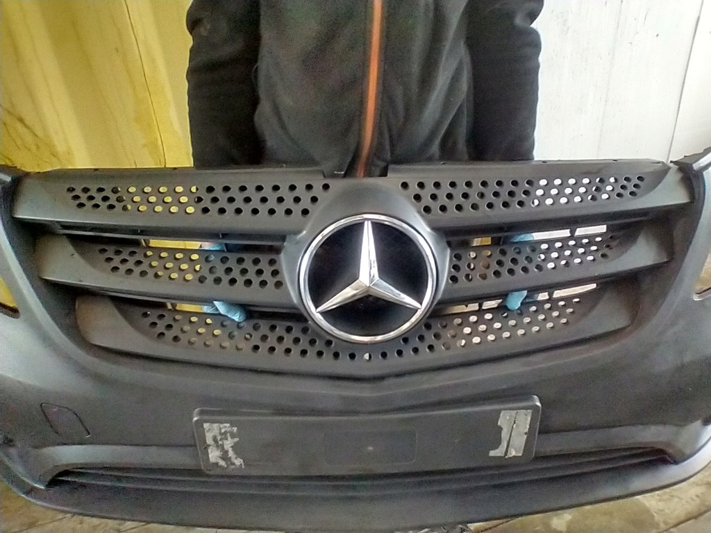 фото №10, Бампер перед mercedes vito w447 kompletny решётка радиатора