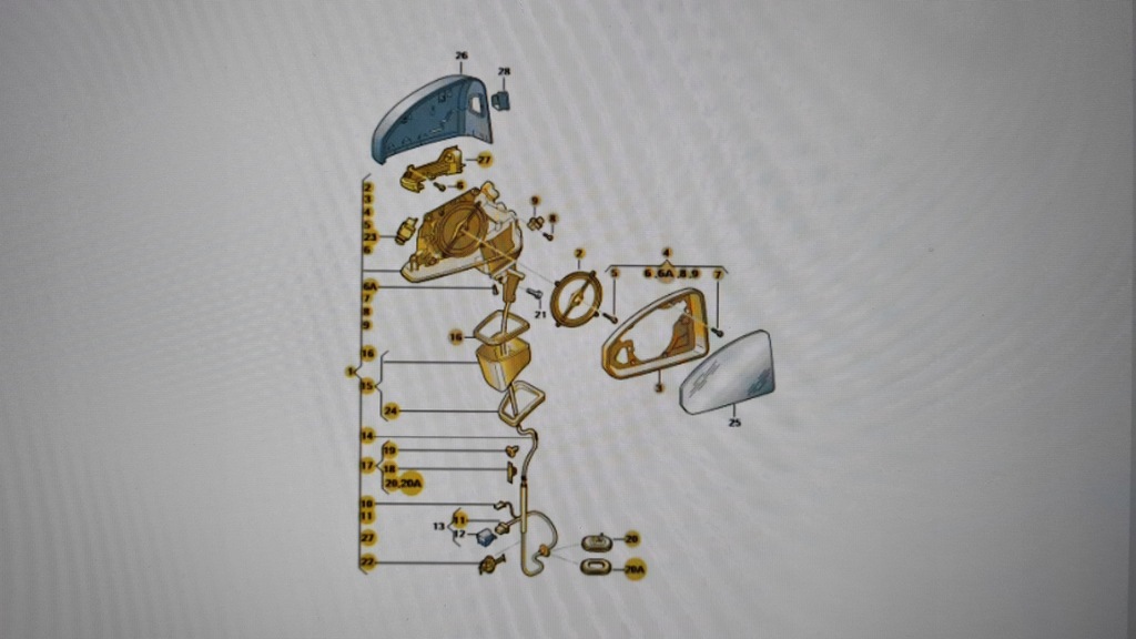 фото №8, Дзеркало праве з електричний. модуль audi a5 8w nowe оригінальний номер