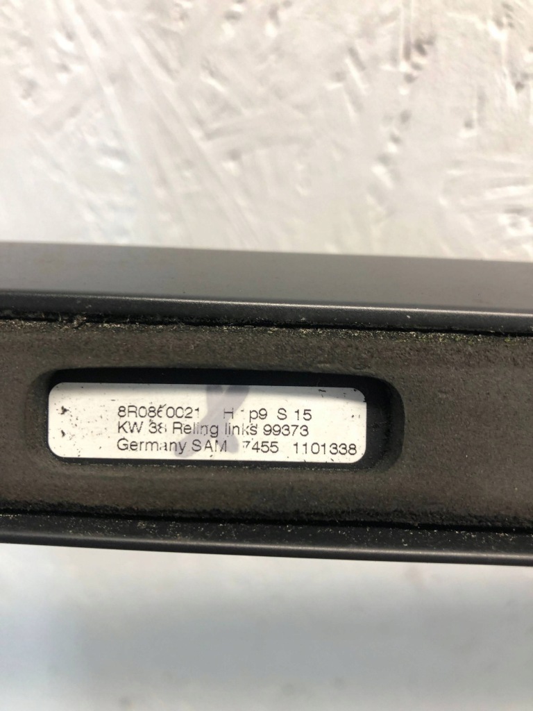 фото №13, Audi q5 рейлінги чорні 8r0860022h 8r0860021h kpl