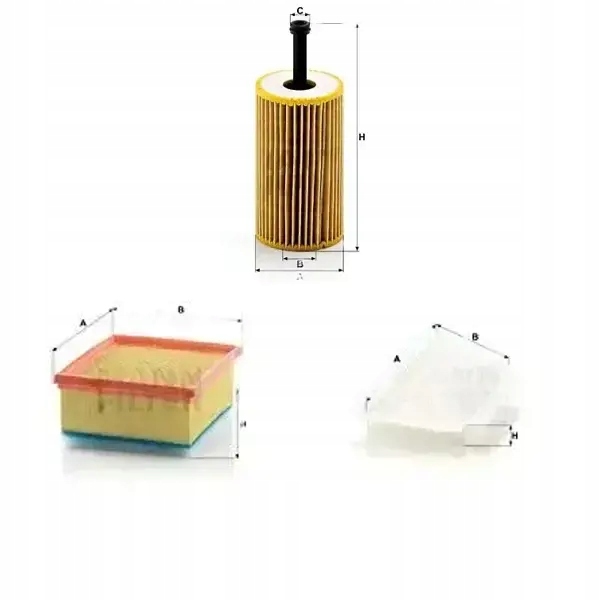 фото №1, Комплект фильтров peugeot 206, 206 cc, 206 sw mann фильтр