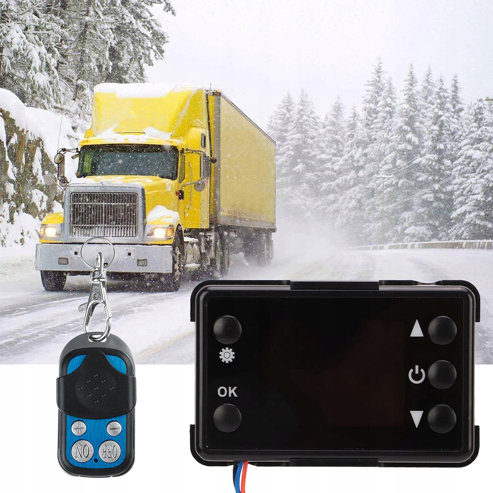 фото №12, Набір блок керування обігріву стояночного з дисплей lcd 12v/24v pilot