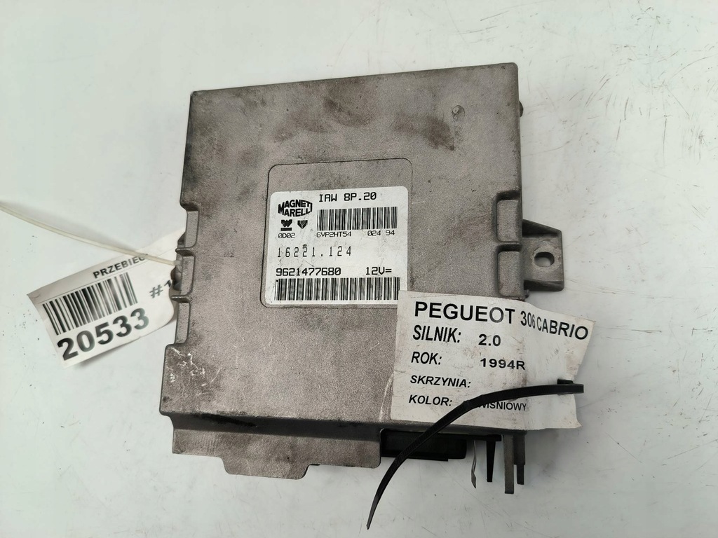 фото №1, Бортовой компьютер 9621477680 2.0 peugeot 306