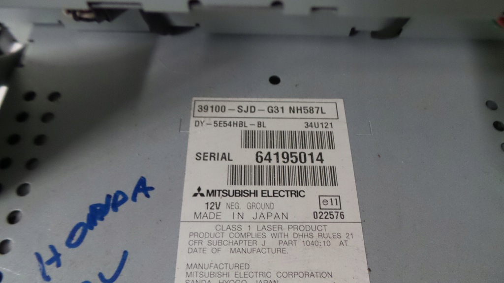фото №8, Радио заводской honda fr-v frv 39100-sjd-g31