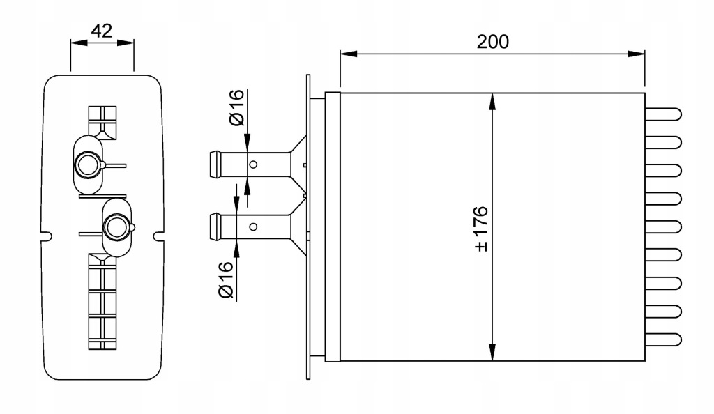 Купить Радиатор отопителя typ valeo fiat punto 93-99