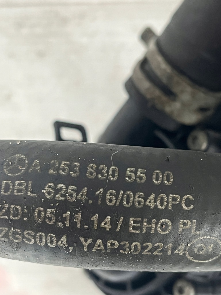 фото №8, Mercedes 213 w213 257 c257 труба wąż шланг wody a2135014501 a2538305500