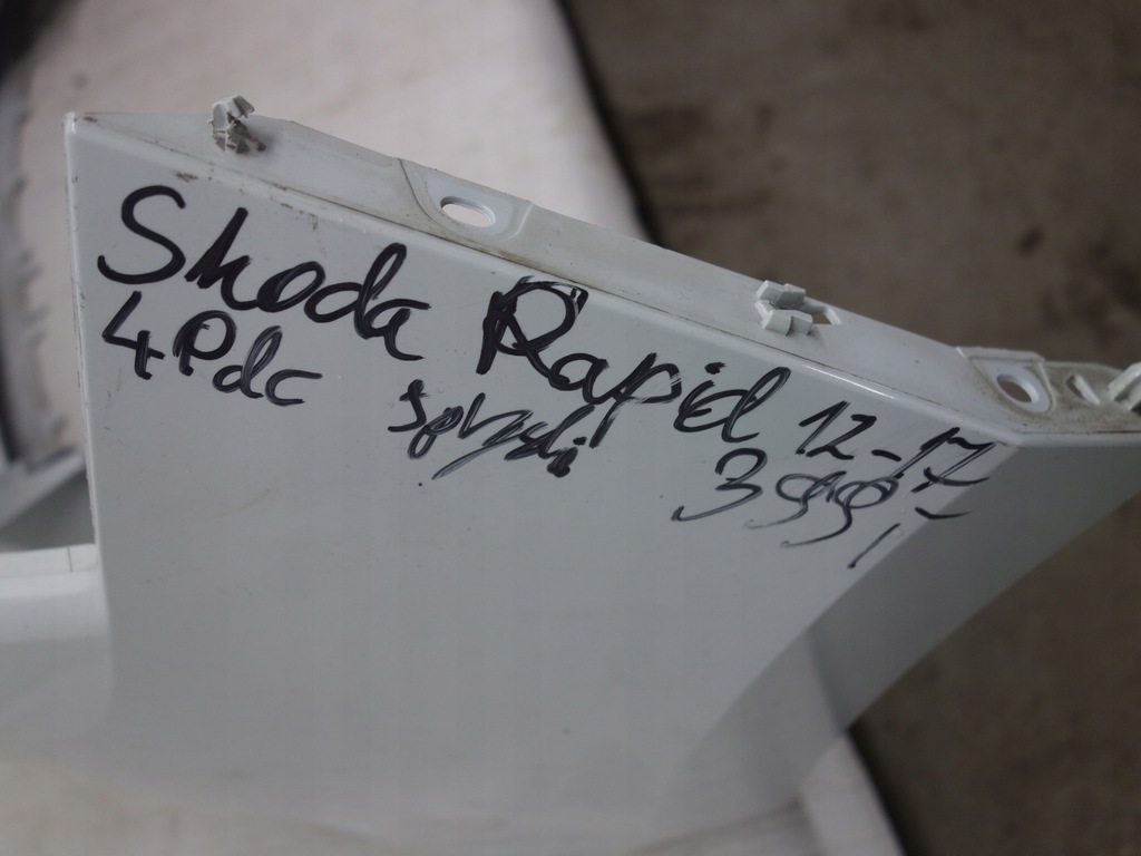 фото №8, Бампер перед skoda rapid 2012-2017 pod 4pdc i омыватель 5ja807221