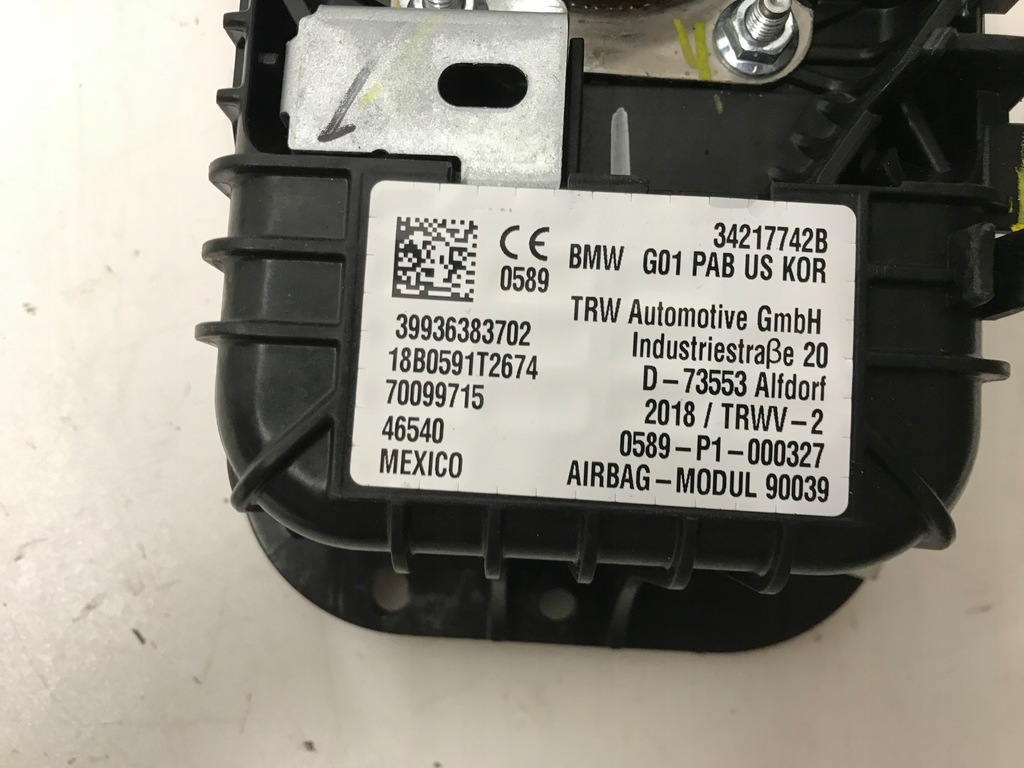 фото №5, Bmw x3 g01 x4 g02 подушка пассажира - usa original