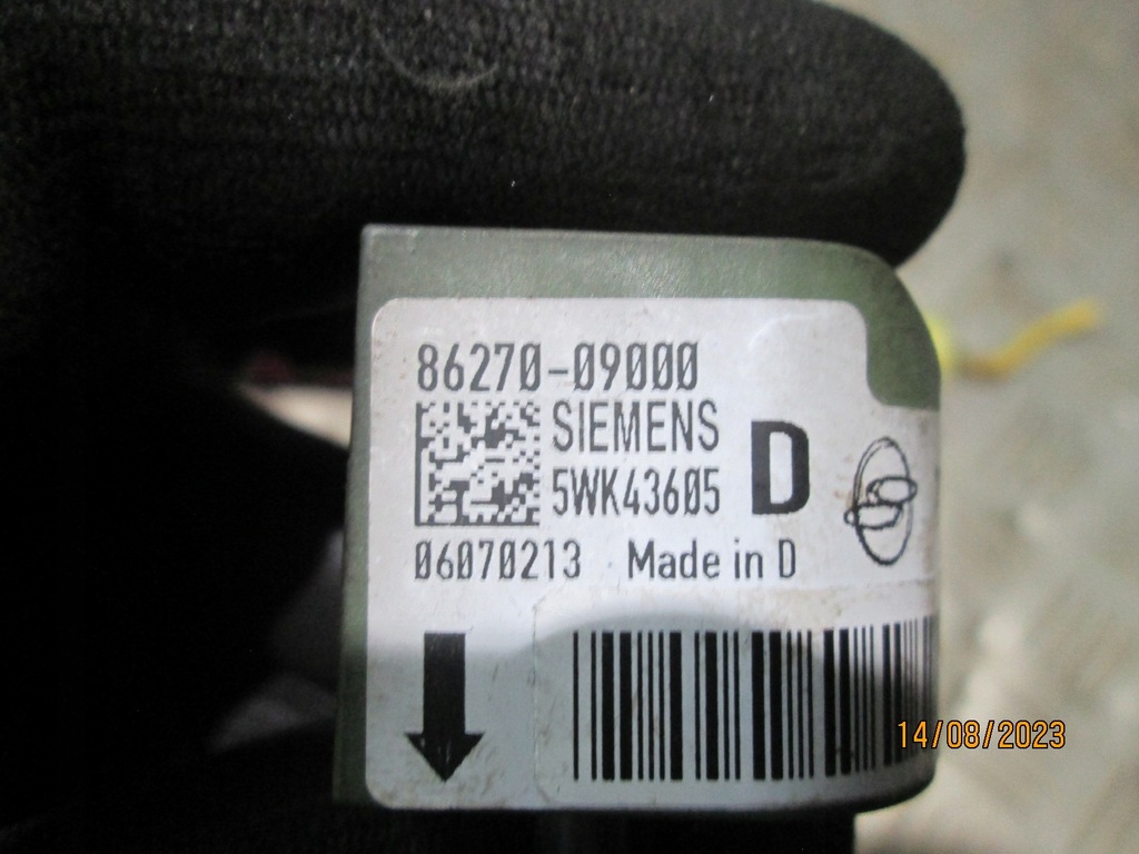 фото №8, Датчик подушка безопасности ssangyong kyron датчики 86250-09061