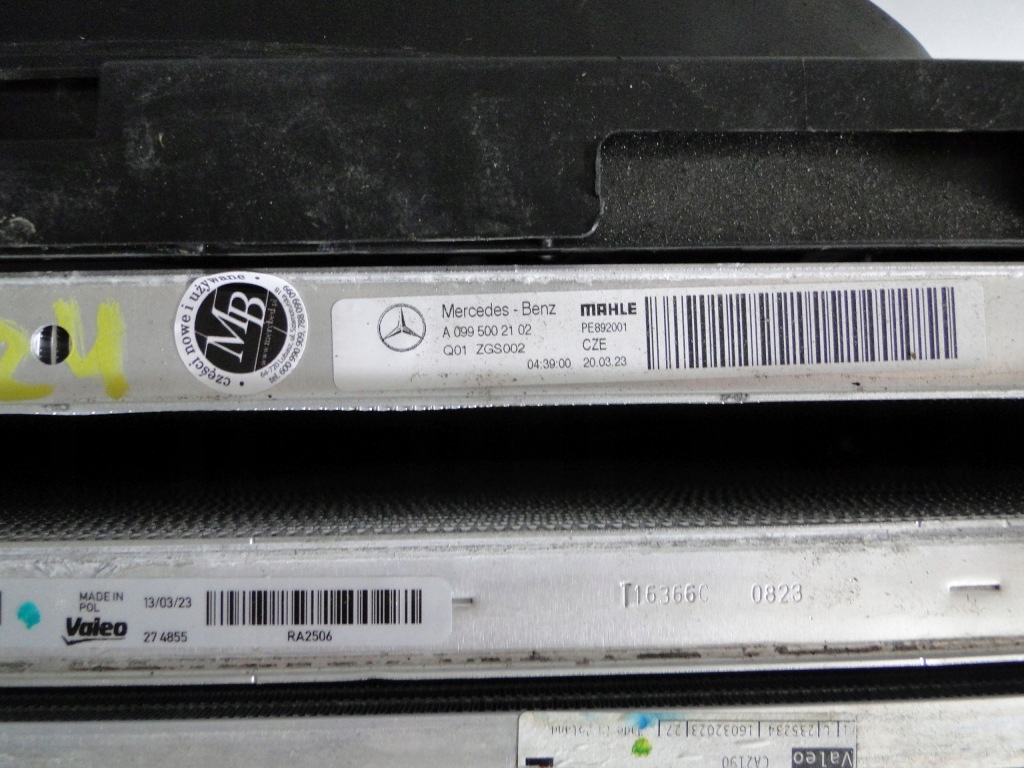 фото №8, Mercedes glc 254 x254 c254 радиатор wody nt кондиционера вентилятор 650w