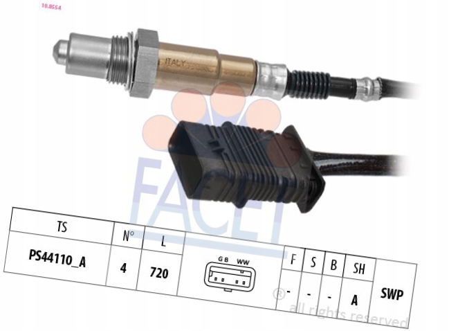 фото №1, Датчик лямбда-зонд - facet 10.8554