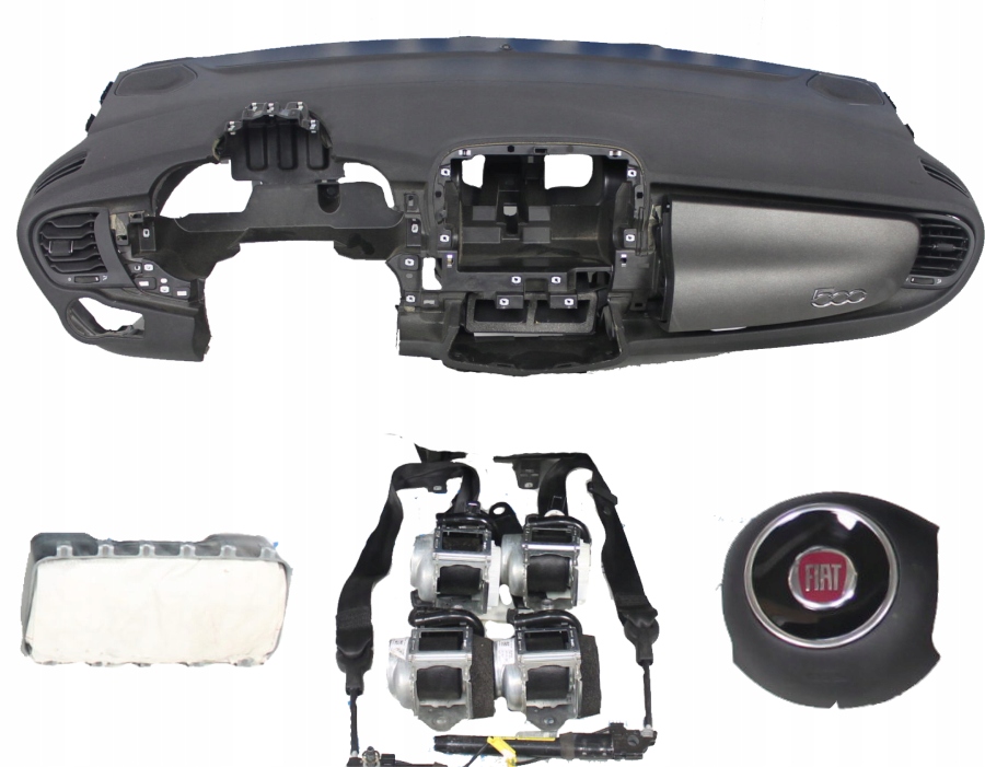 фото №1, Панель приладів консоль подушка безпеки ремені fiat 500x