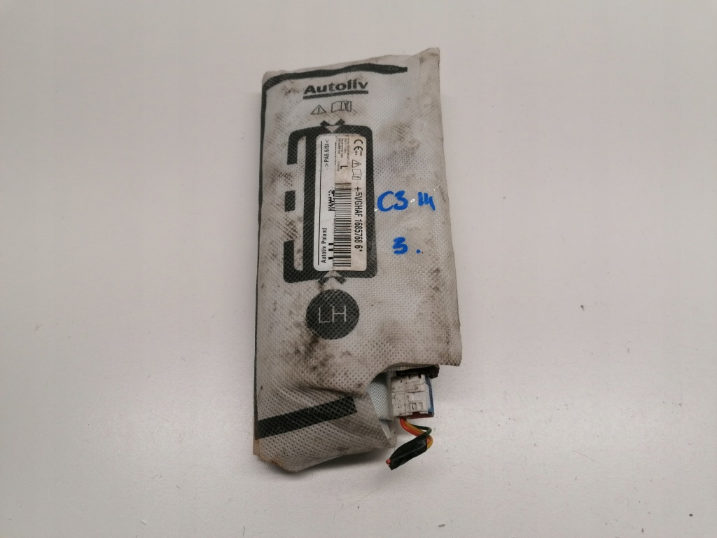 фото №1, Citroen c3 iii подушка сиденье левая подушка безопасности оригинал 2016-
