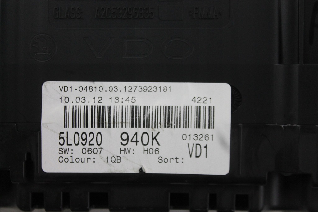 фото №5, Счетчик приборы skoda yeti 2.0 tdi 09-12 uk