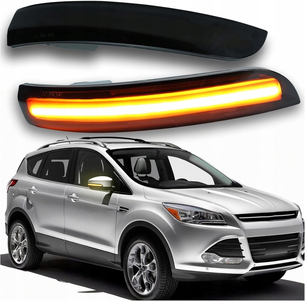 фото №1, Led dynamic поворотники ford ecosport kuga ii mk2 escape тонированные