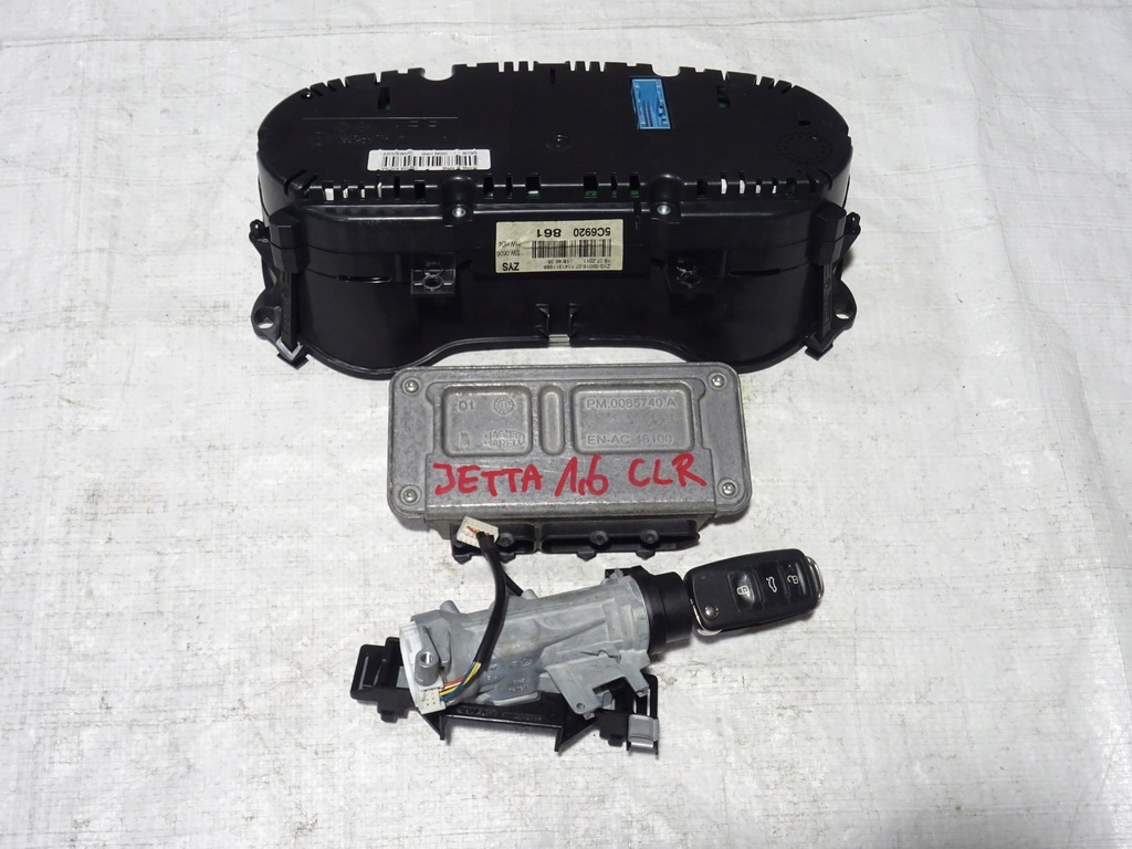 фото №7, Бортовой компьютер счетчик набор vw jetta vi 6 5c6 1.6 clr