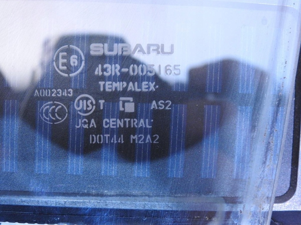 фото №8, Стекло дверь правый задняя subaru forester iii