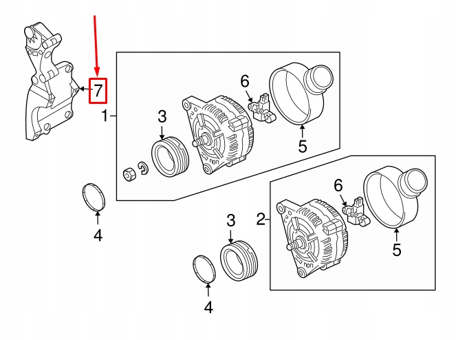 фото №8, Audi a3 sportback 8p belt tensioner кронштейн 022260089m